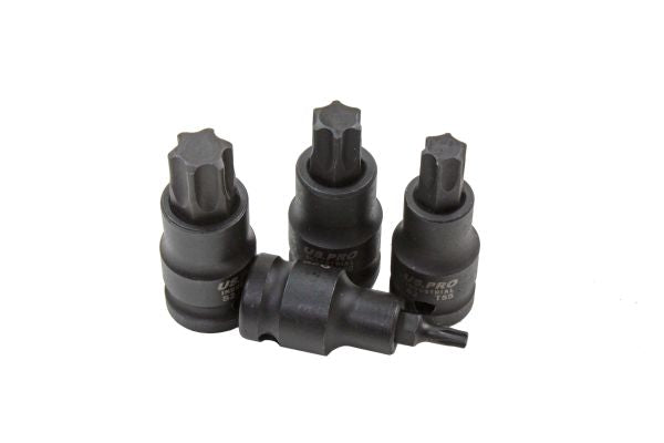US Pro Industrial 1/2'' Drive 10pc IMPACT TORX BIT SOCKET SET T20-T70 B2087