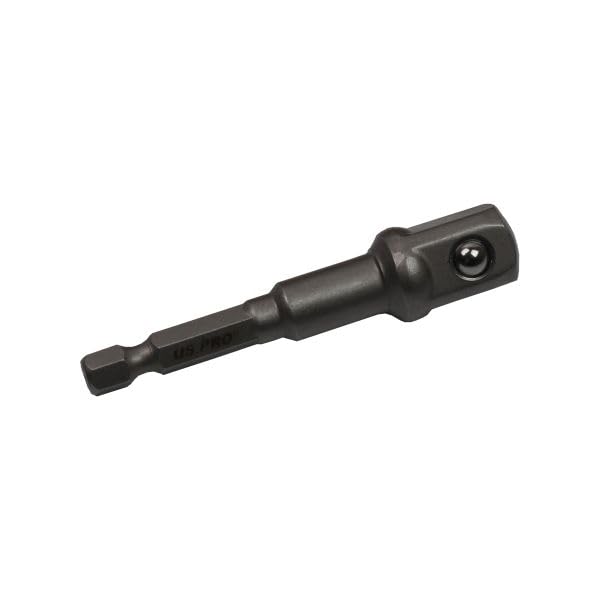 US PRO 1/2'' DR Impact Driver Socket Adaptor - 1/4'' Hex Shank