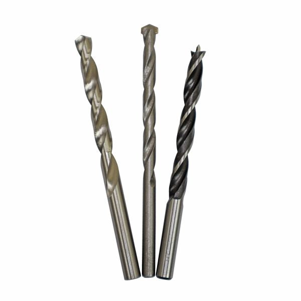 US PRO 9PC DRILL BIT SET FOR MASONRY, METAL AND WOOD