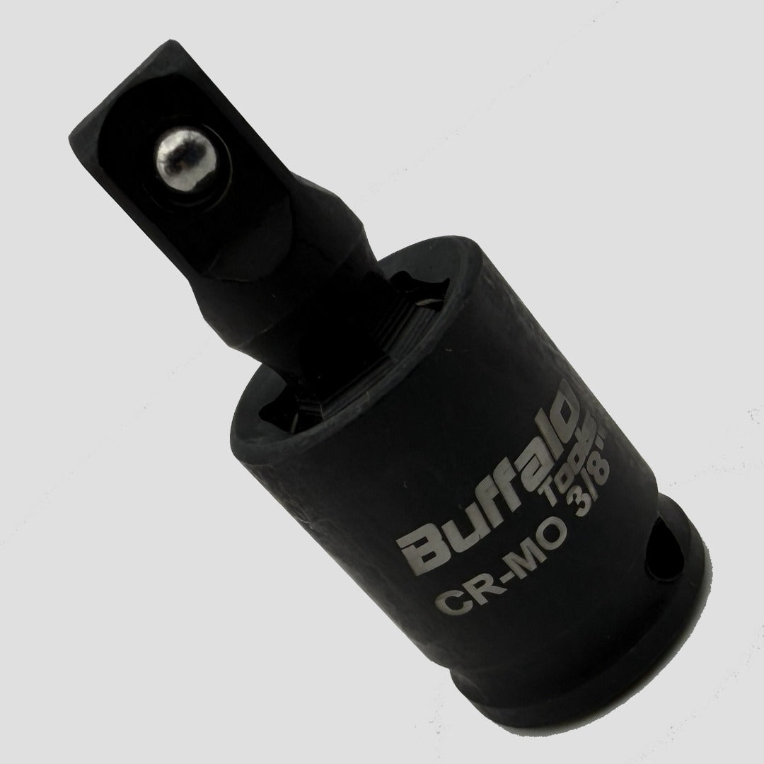 Buffalo Tools 3/8 Drive Impact Universal Joint Wobble, Swivel, Extension for Sockets Wrenches 360 Degree