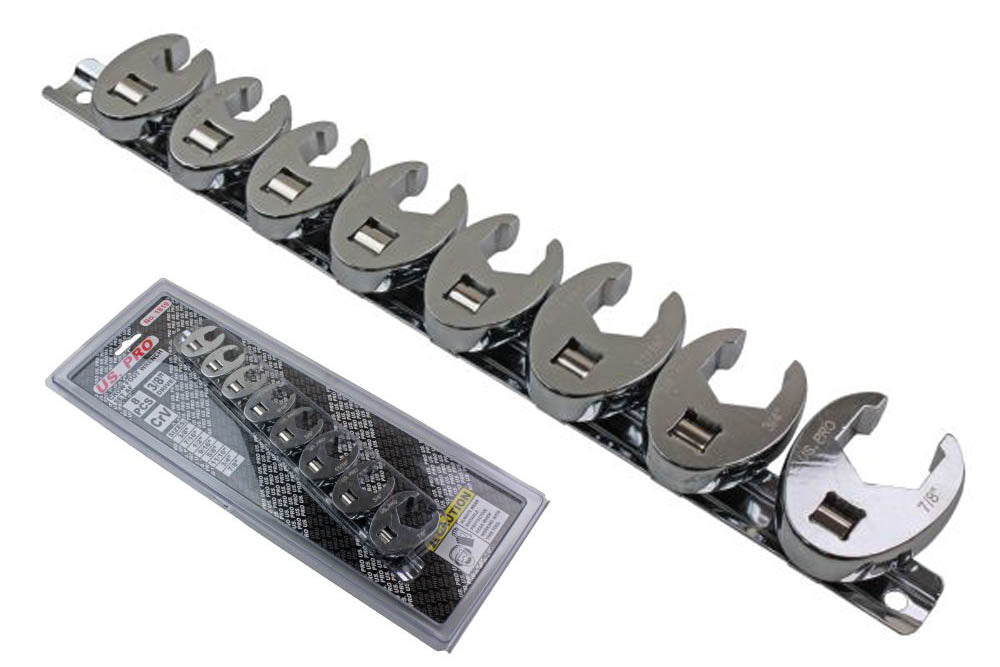 Bergen Crowfoot Wrench Set AF Imperial Crow Foot
