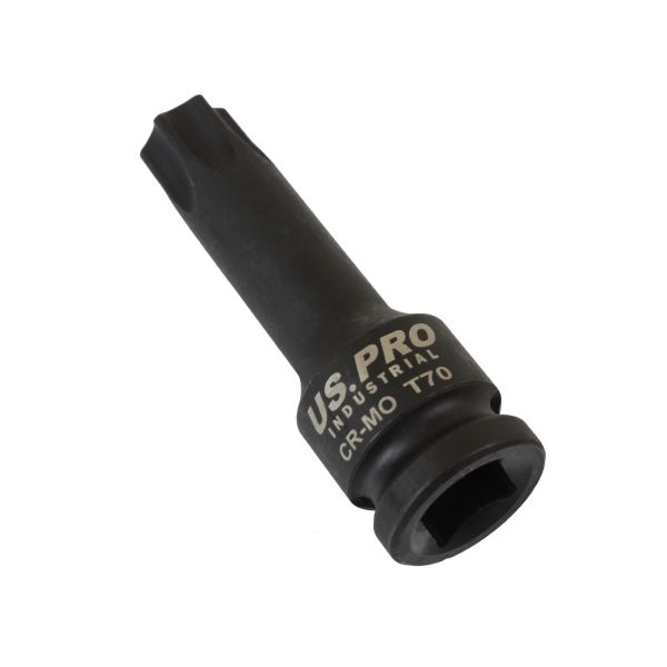 US PRO 1/2'' Dr Impact Torx Star Bit Socket T70 X 78mm trx-star