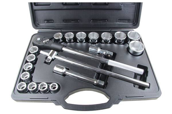 Bergen Heavy Duty 20pc 3/4"dr 6 point Hex Socket Wrench Set B1051