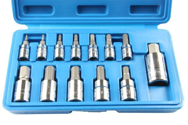 US. PRO by Bergen 13pc HEX BIT SOCKET SET 2-12mm allen key B1120