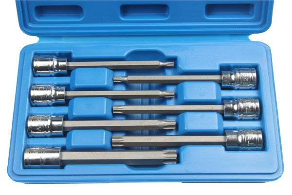 Bergen Long 7pc 3/8 Torx TRX-Star BIT SOCKET SET T20-55 B1124