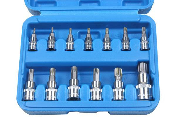 Bergen 13pc TAMPER-PROOF TRX STAR TORX BIT SET Security B1140