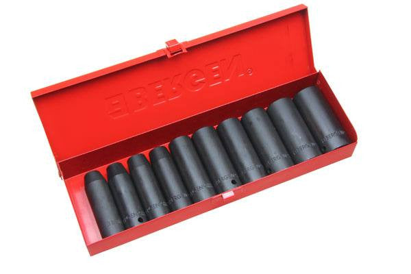 BERGEN 10pc 1/2"dr DEEP IMPACT SOCKET SET Metric B1314