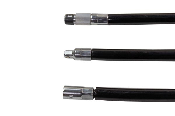 US Pro Flexible Screwdriver Driver Set 300mm with 1/4'' Dr, Bit Driver, 7mm Socket End Hose Clips