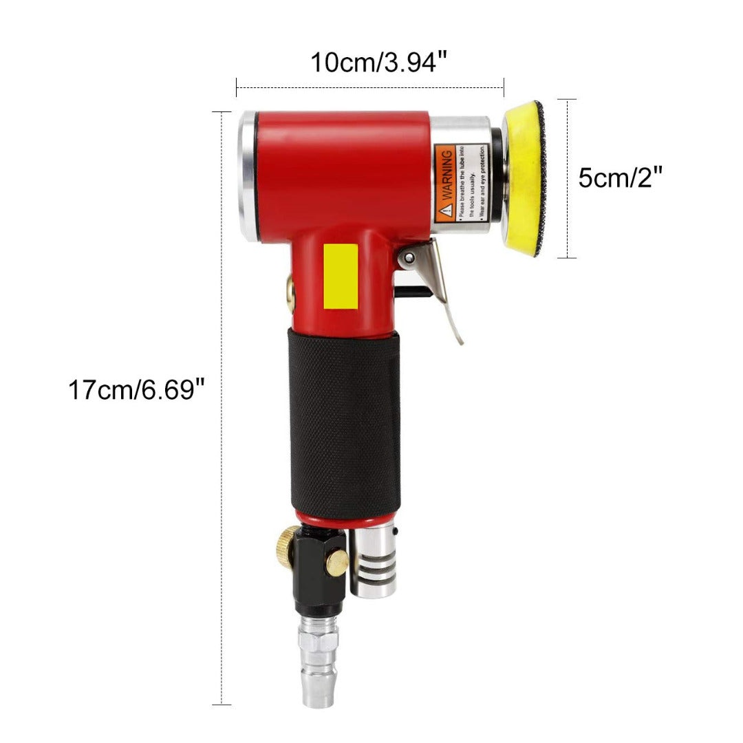 3'' 2'' Mini Air Polisher Sander Angle Orbital Grinder Dual action random US Pro