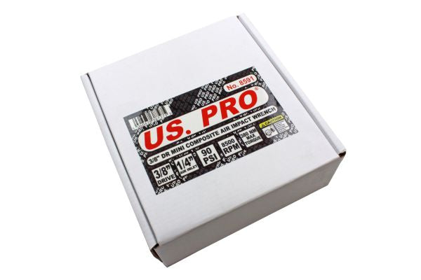 3/8''Dr Ultra Compact Air Impact Wrench Gun Composite Mini 380Nm Twin Hammer