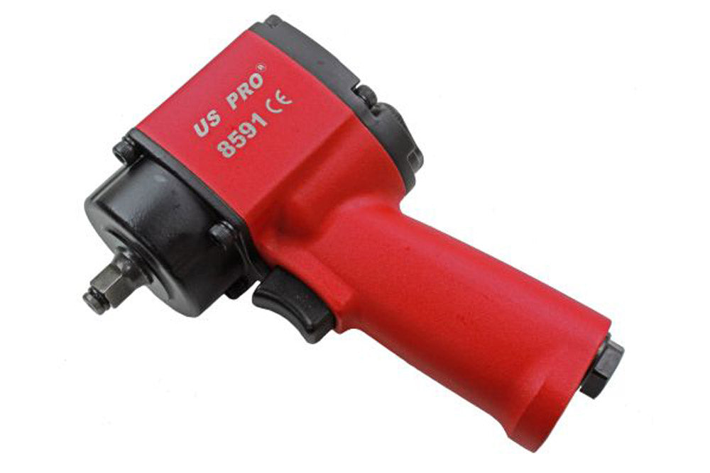 3/8''Dr Ultra Compact Air Impact Wrench Gun Composite Mini 380Nm Twin Hammer