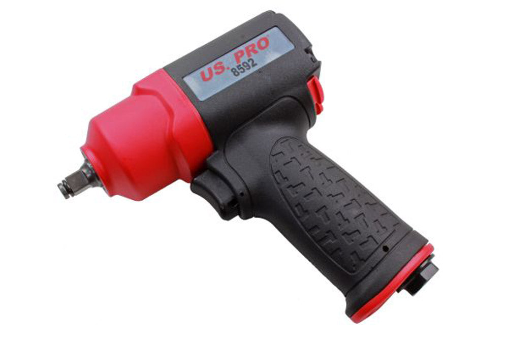 3/8'' Drive Impact Wrench Air Gun Twin Hammer Composite 536Nm Heavy Duty