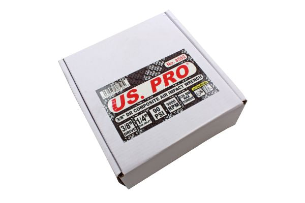 3/8'' Drive Impact Wrench Air Gun Twin Hammer Composite 536Nm Heavy Duty