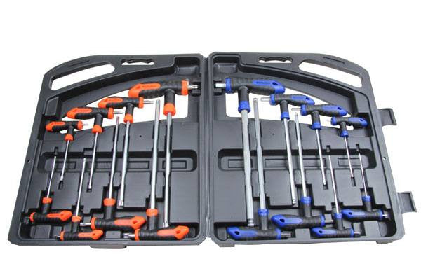 Bergen 16PC T HANDLE HEX BALL & TORX SET B1505