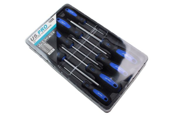Tamperproof TORX Magnetic Screwdriver Set Star Set T8-T40 8pc US Pro