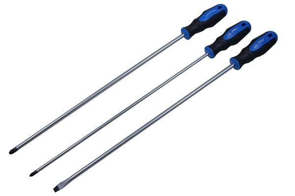 US PRO by BERGEN 3PC EXTRA LONG SCREWDRIVER SET 500MM B1527