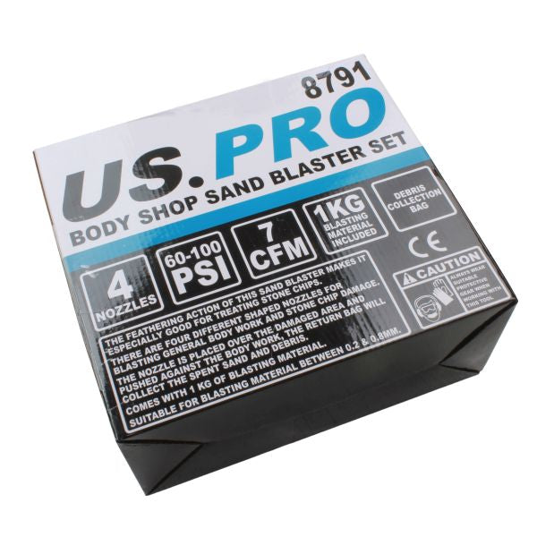 US Pro Sand Blasting Kit Recirculating Air Sand Blaster