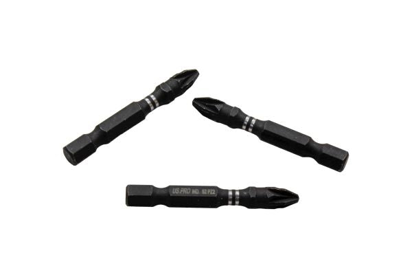 10 X PZ2 Impact Torsion Screwdriver Bits US Pro IndustrialS2 grade POZI 2