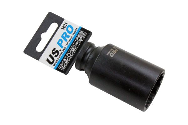33mm 1/2 Deep Impact Socket VW Golf Front Axle 12 point Hub Nut bi-hex Volkswagon