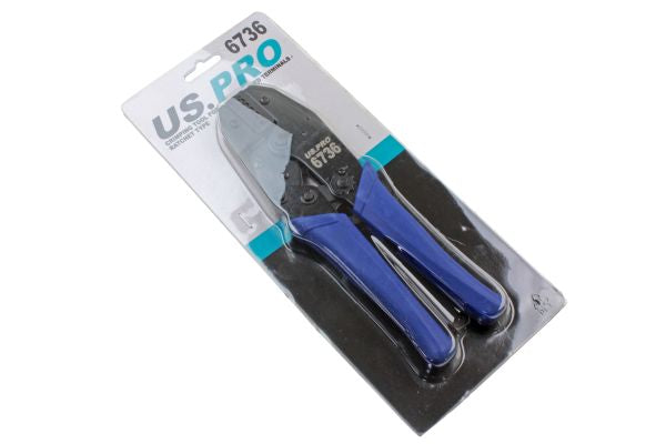 Crimping Tool For Non Insulated Electric Terminals - Ratchet Type Electrical