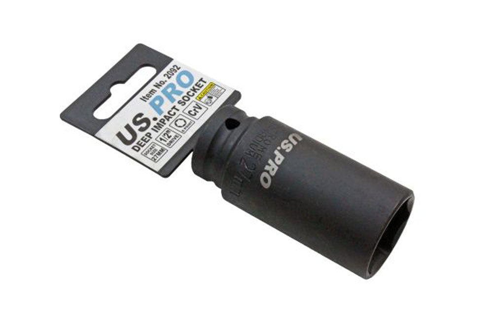 27mm Deep Impact Socket 1/2 Dr 6 point single Hex US Pro