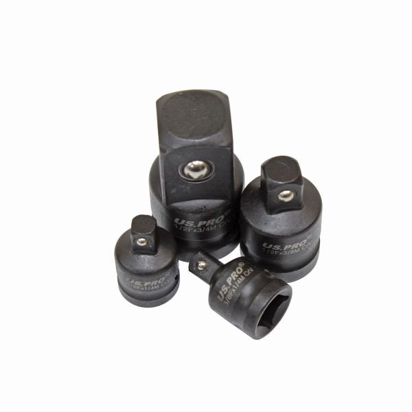 8pc Impact Socket Adaptor Set Step Up / Down Adapters Reducers 1/4'' 3/8'' 1/2'' 3/4''