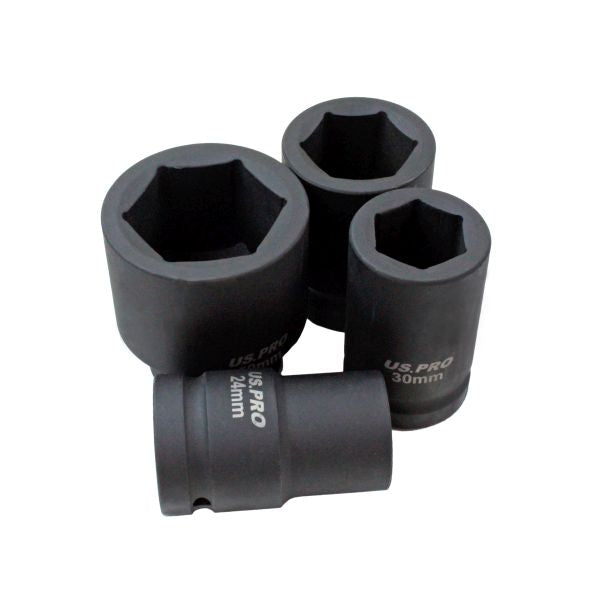 1'' Drive Deep Impact Socket Set 22 24 27 30 32 36 38 41 46 50mm HGV Long Reach