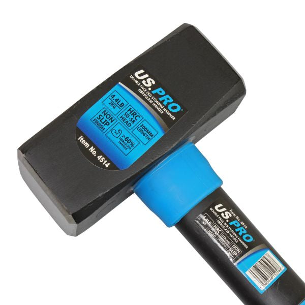 2kg Lump Hammer Stoning Double Faced Fiber Glass Handle 12'' 4.4lb US Pro