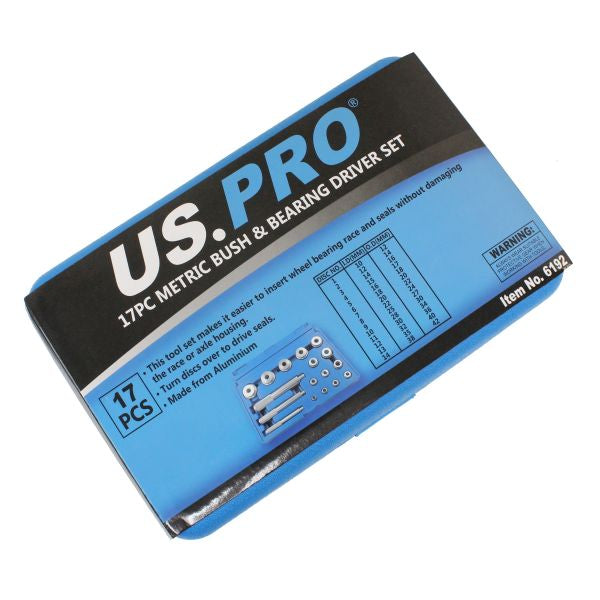 17pc Bush Bearing Seal Driver Installer Set Metric 10-42mm US Pro