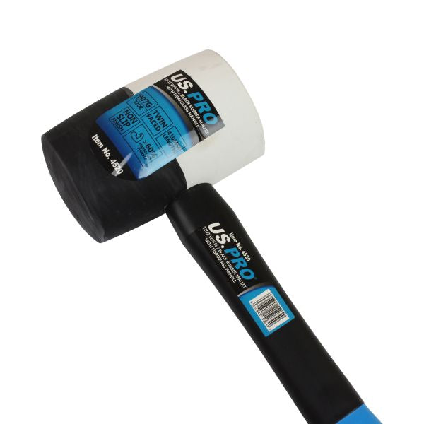 32oz Black/White Rubber Mallet Non Marking Hammer Face US Pro