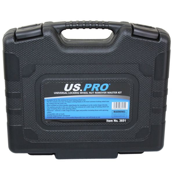 US PRO Tools Master Locking Wheel Nut Removal Set universal Remover Tool Kit