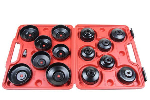 Bergen 15pc OIL FILTER WRENCH SET Cup Type Socket