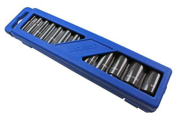 US PRO 13pc 1/2''dr Deep Impact Sockets Metric 13-32mm 6 point B1397