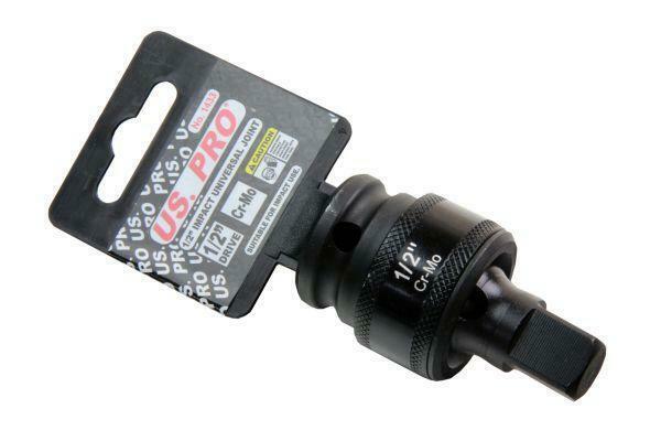 US Pro 1/2'' Dr Impact Universal Joint Socket Adapter Cr-Mo Wobble Extension
