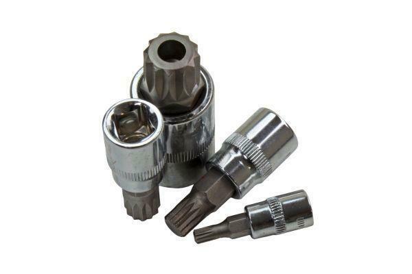 US PRO Tools 10pc Triple Square Spline Bit Sockets In Foam Tray M4-M18 B3388