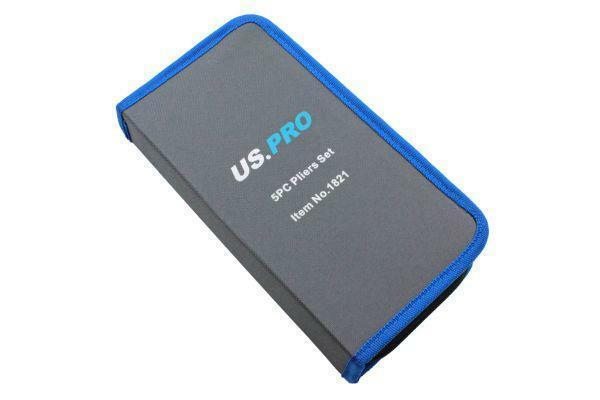 US Pro Professional 5 piece Pliers Set Combination Long Nose Water Pump B1821