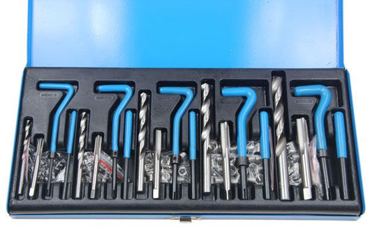 US Pro 130 Piece Metric Thread and Helicoil Repair Kit for M5-M12 B2605