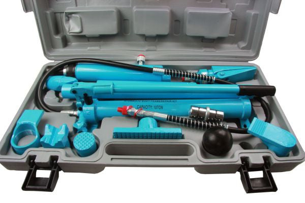 Bergen 10 Ton Hydraulic Heavy Duty Power Auto Frame Car Van Jack Body Porta Repair Kit