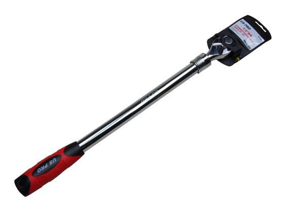 US PRO 1/2" Dr Extra Long 72 Tooth Extendable Ratchet 18-24 Inches 46-61 cm B4055