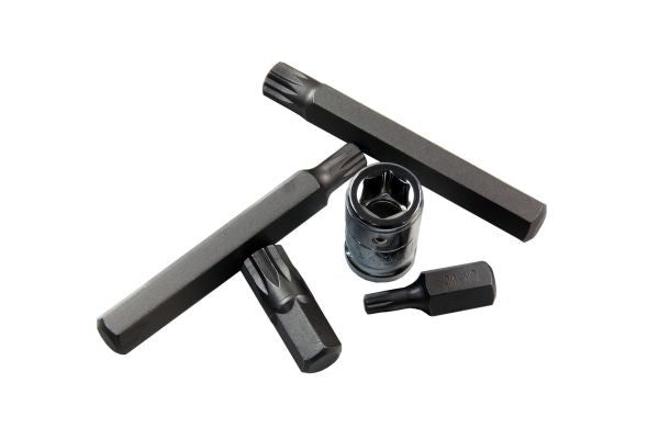 US PRO 11pc Spline Set M5-6-8-10-12 With Adaptor Socket B1484