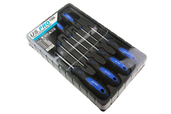 US PRO 7pc Torx Star Screwdriver Set Trx-Star Cushioned Grip Screwdrivers T10-30 B1586