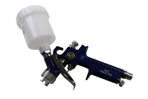 US PRO Mini HVLP Gravity Feed Spray Gun 115ml plastic Cup 0.8mm Nozzle B8768
