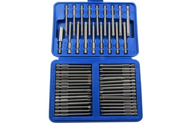 US PRO 50pc Hex Extra Long Security Bit Set Torx Allen Spline B1374