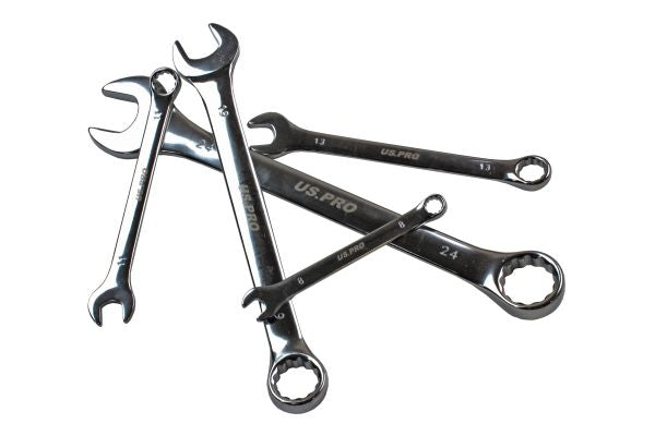 US PRO 18pc Metric Combination Spanner Wrench Set 6mm to 24mm B2051