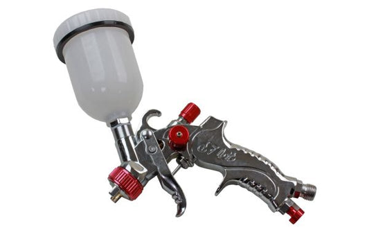US PRO Gravity FEED HVLP Mini SPRAY GUN Touch up 0.8mm Nozzle B8772