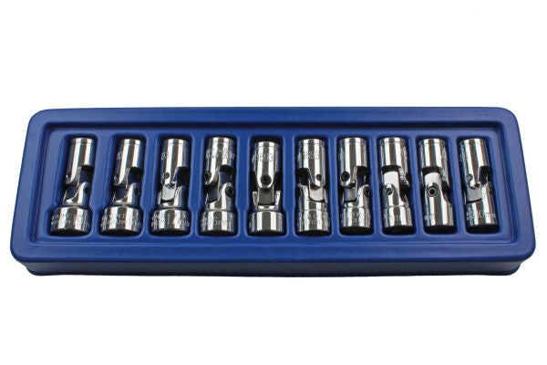 US PRO 10pc 12 point 3/8" Flexible Universal Joint Socket Set 10mm to 19mm UJ Flexi B1693