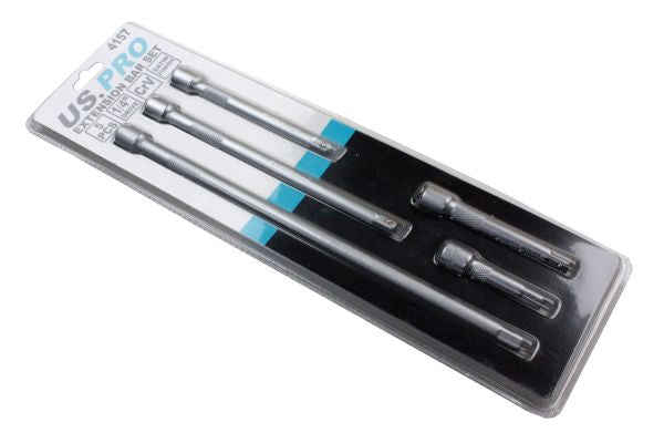 US PRO 5pc 1/4''dr Extension Bar Set B4014 50 75 100 150 225mm