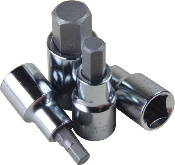 US Pro 10 piece 1/2 HEX ALLEN BIT SOCKET SET 1/2'' Drive 10pc B1695