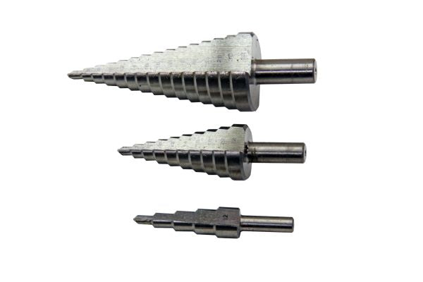 US Pro Professional 3pc HSS Steel Step Drill Set 4-32mm
