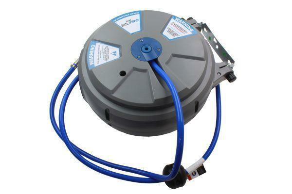 US Pro 8mm X 15 Metres Retractable Air Line Hose Reel B8183